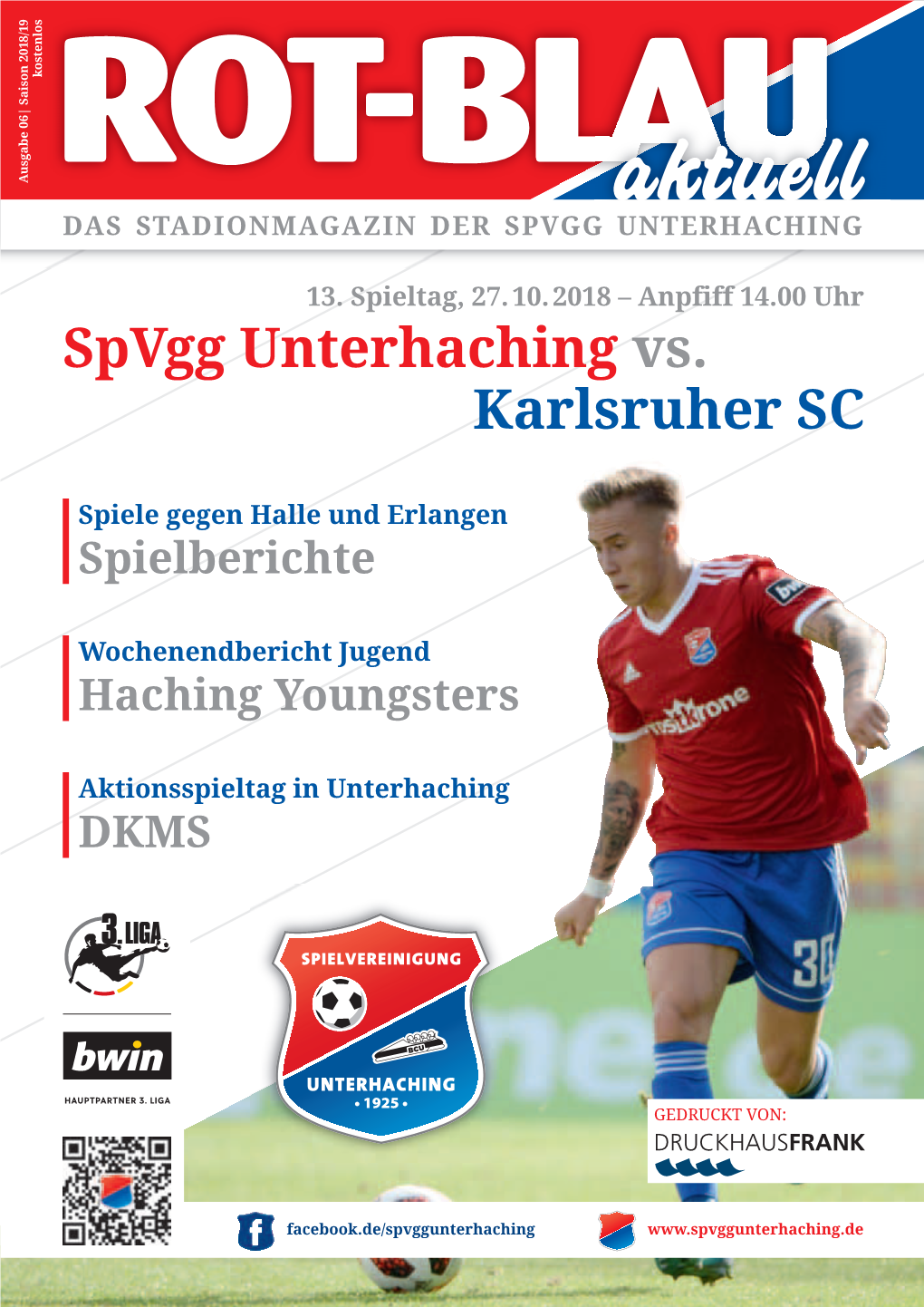 Spvgg Unterhaching Stadionmagazin 2018/2019 Nr. 06.Qxp