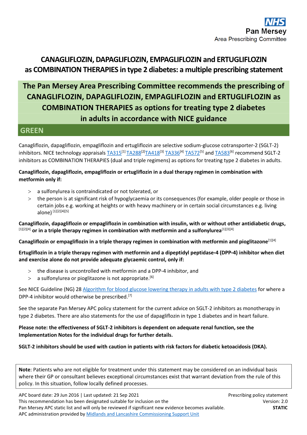 A Multiple Prescribing Statement