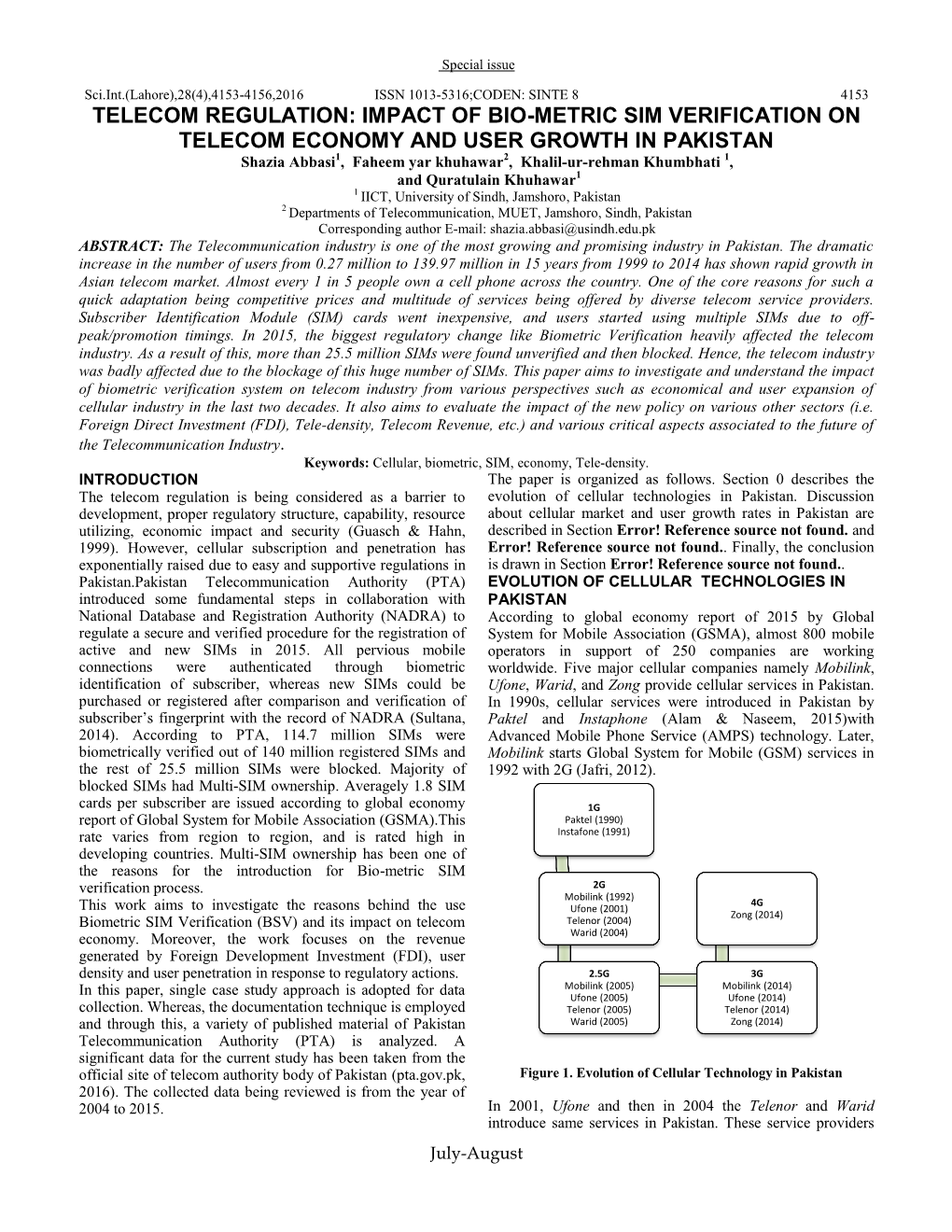 Impact of Bio-Metric Sim Verification on Telecom Economy and User Growth