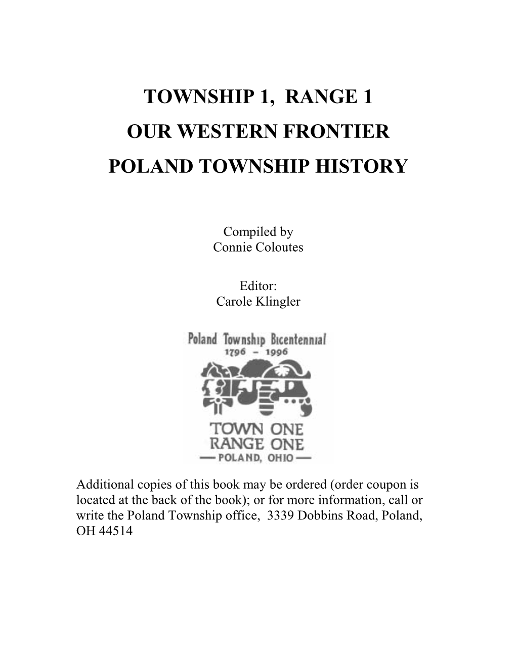 Introduction | Our Western Frontier | Poland Historical Society
