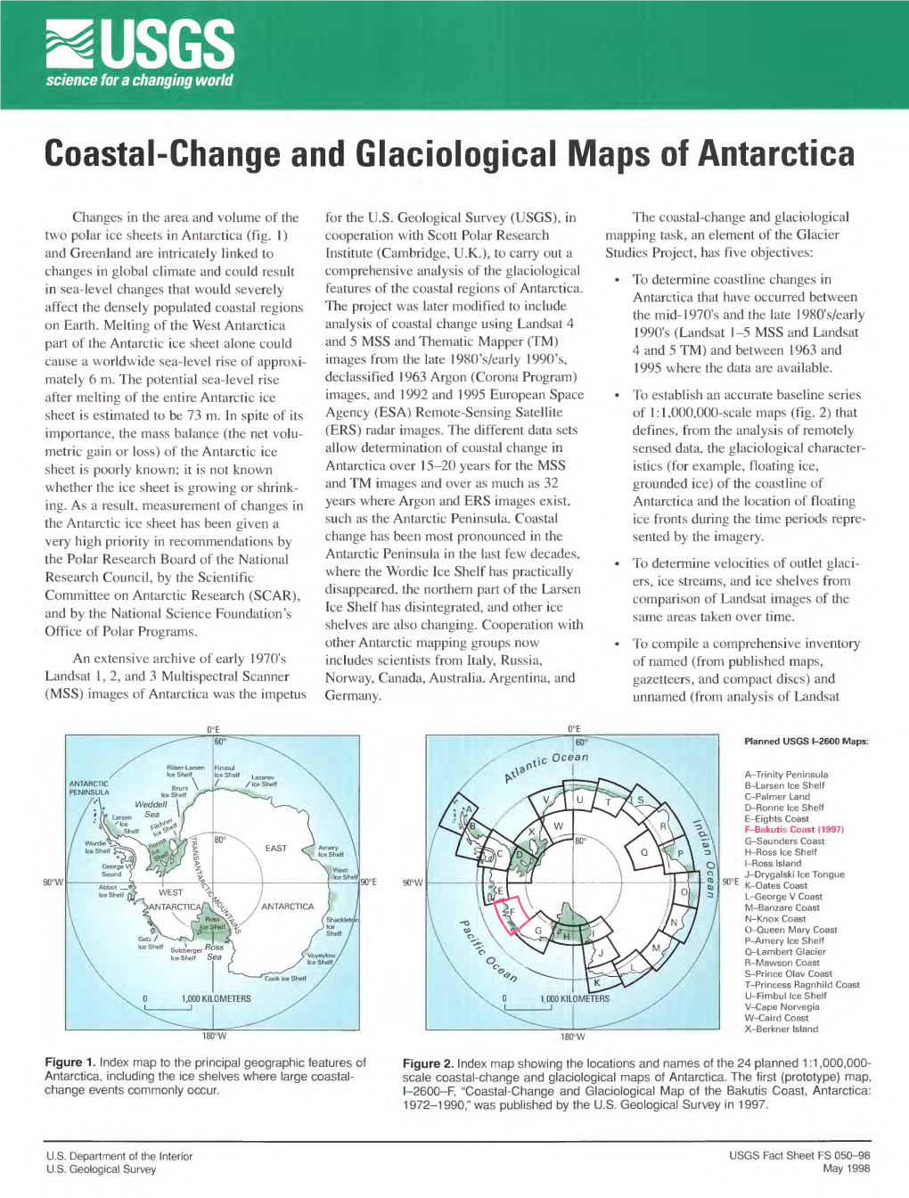 Coastal-Change and Glaciological Maps of Antarctica