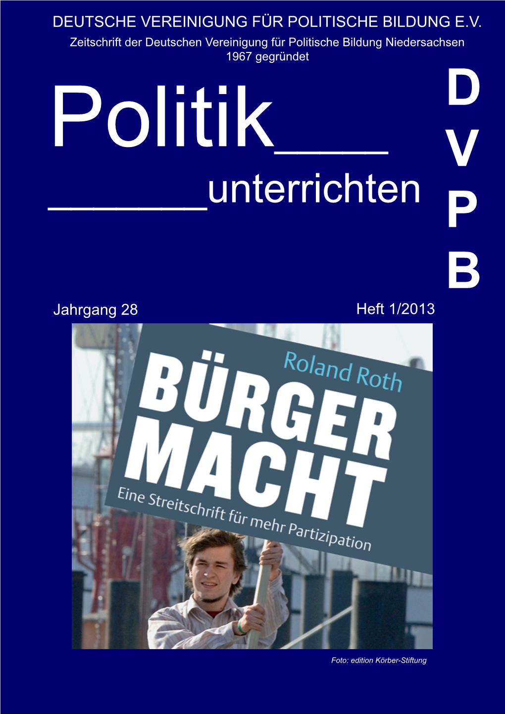 Deutsche Vereinigung Für Politische Bildung Ev