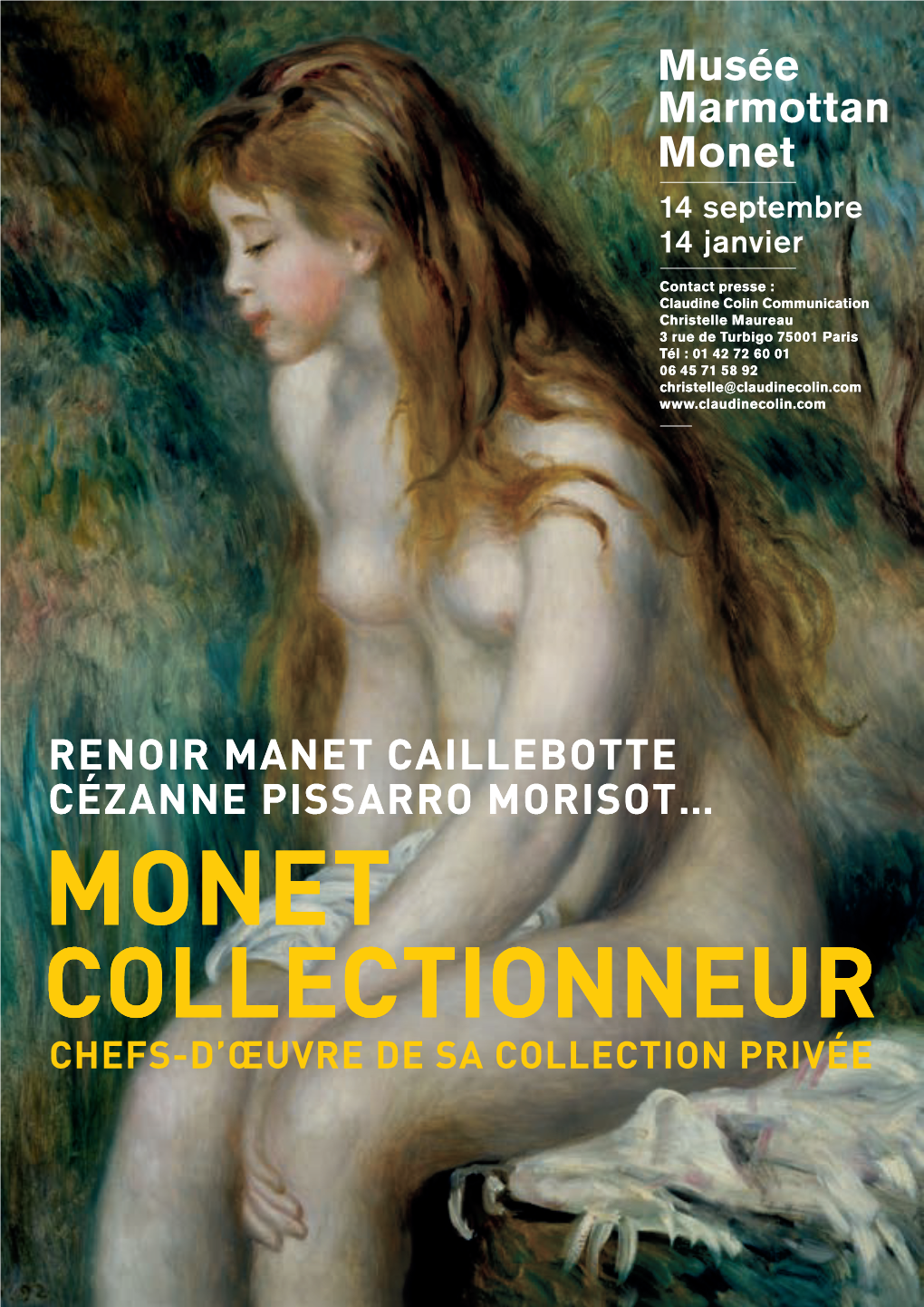 Monet Monet Collectionneur – Chefs-D’Œuvre De Sa Collection Privée Dossier De Presse 1 I AVANT-PROPOS