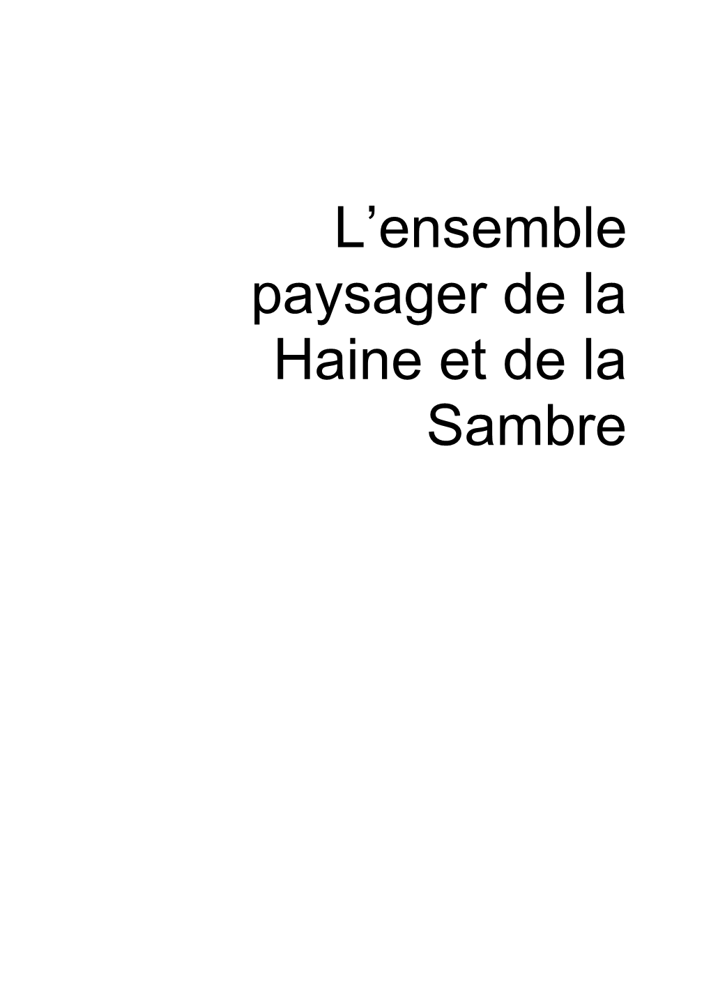 Maquette Haine-Sambre