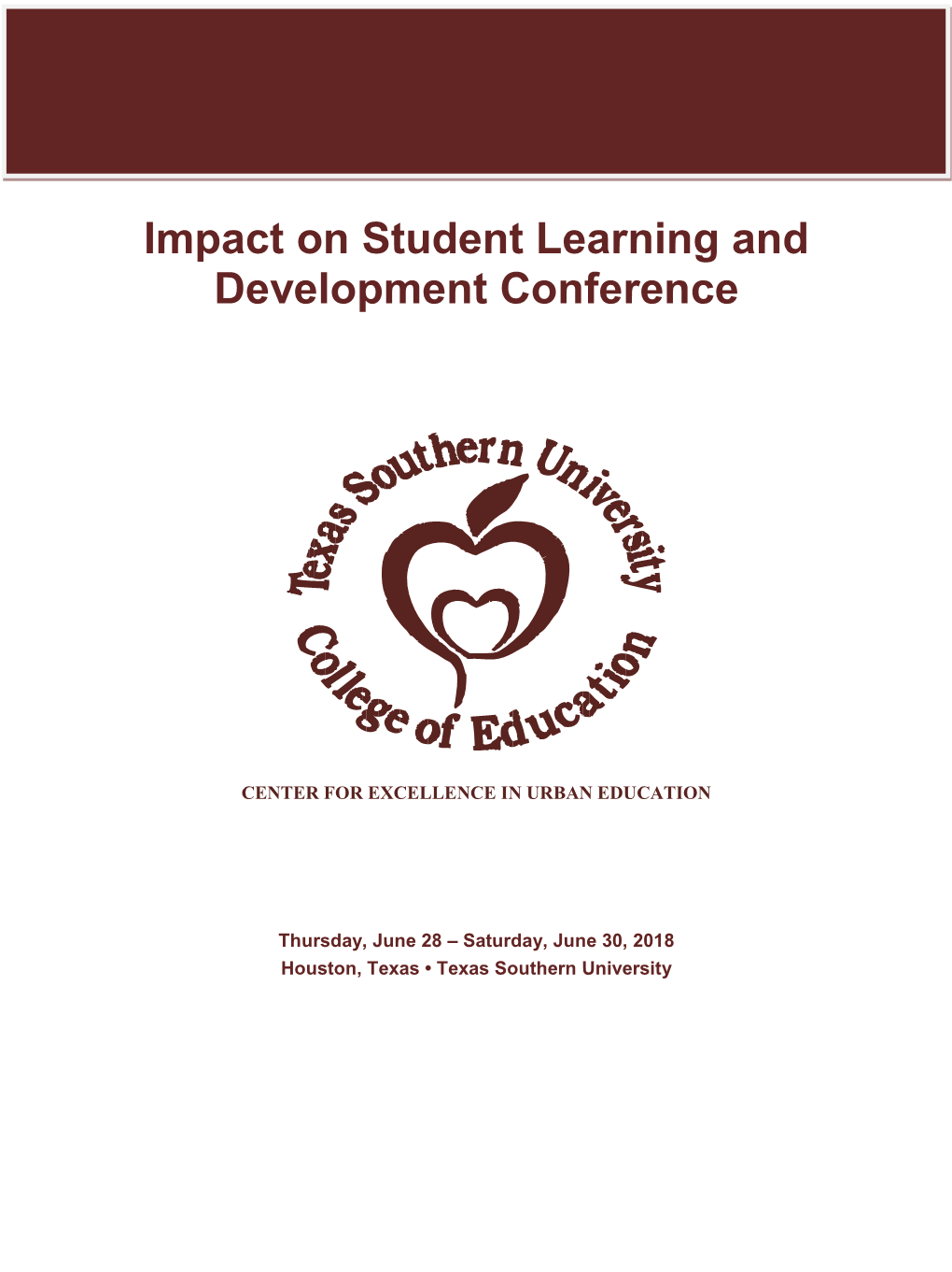 Impact on Student Learning and Development Conference