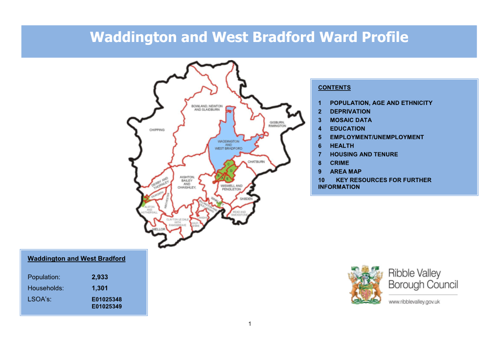 Waddington and West Bradford Ward Profile