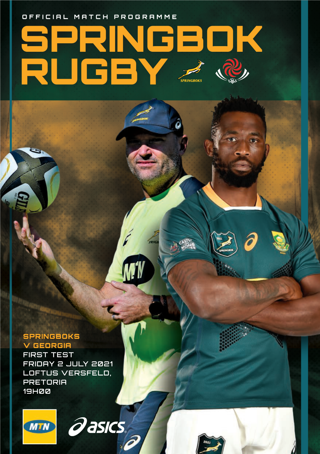 Springboks V Georgia Test Programme 1