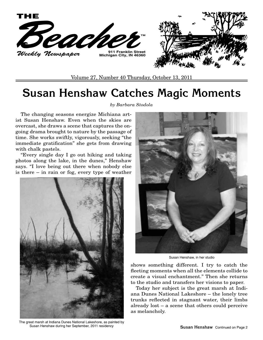 Susan Henshaw Catches Magic Moments by Barbara Stodola