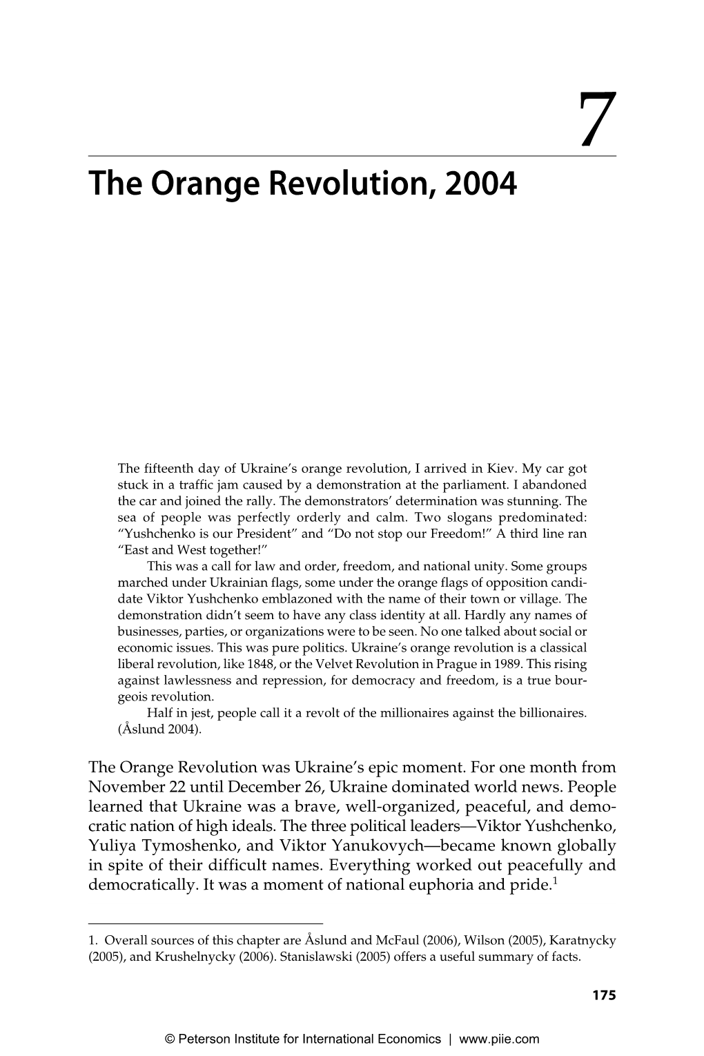 The Orange Revolution, 2004
