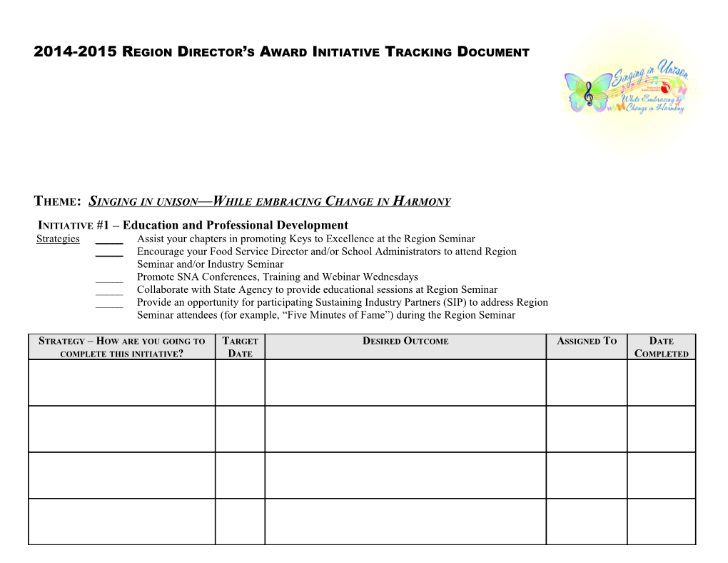 2006 2007 Strategic Issues Tracking Document President S Award