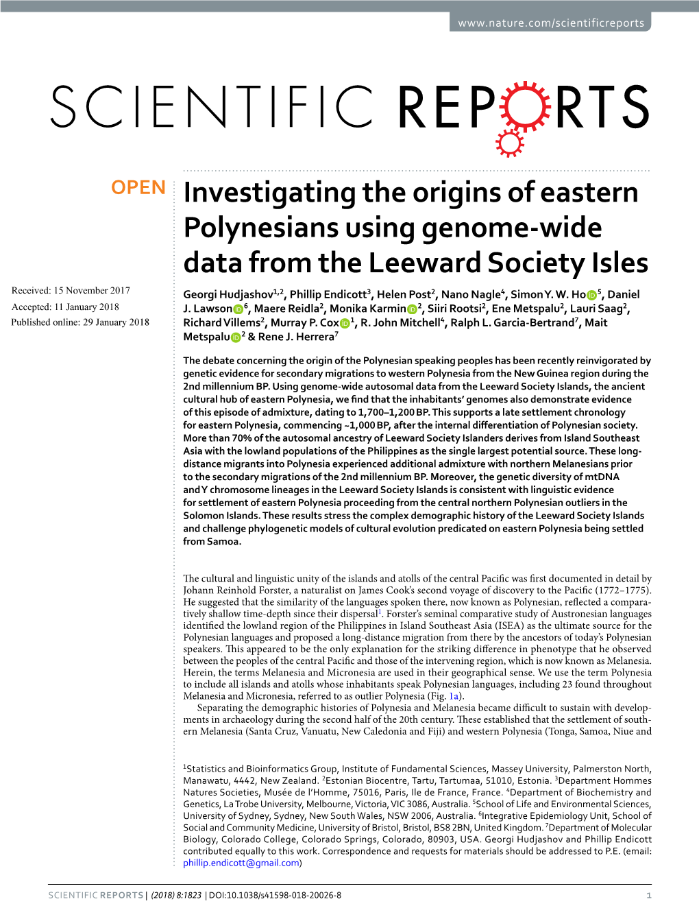 Investigating the Origins of Eastern Polynesians Using Genome-Wide