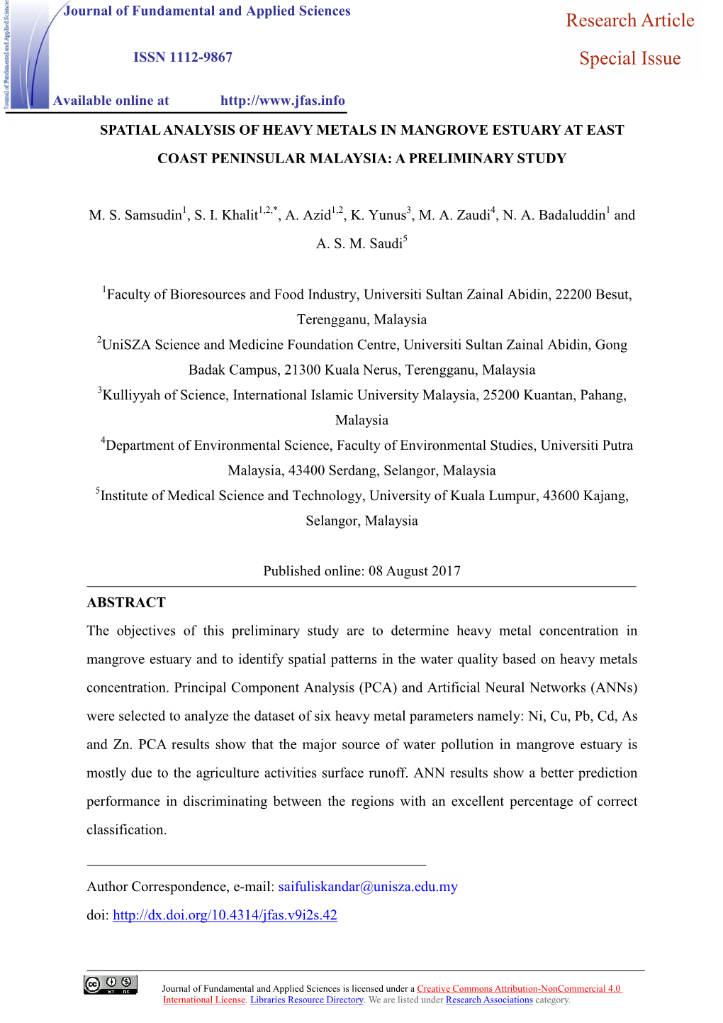 Research Article Special Issue