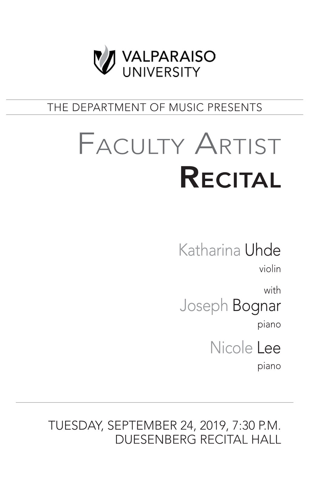 Faculty Artist Recital