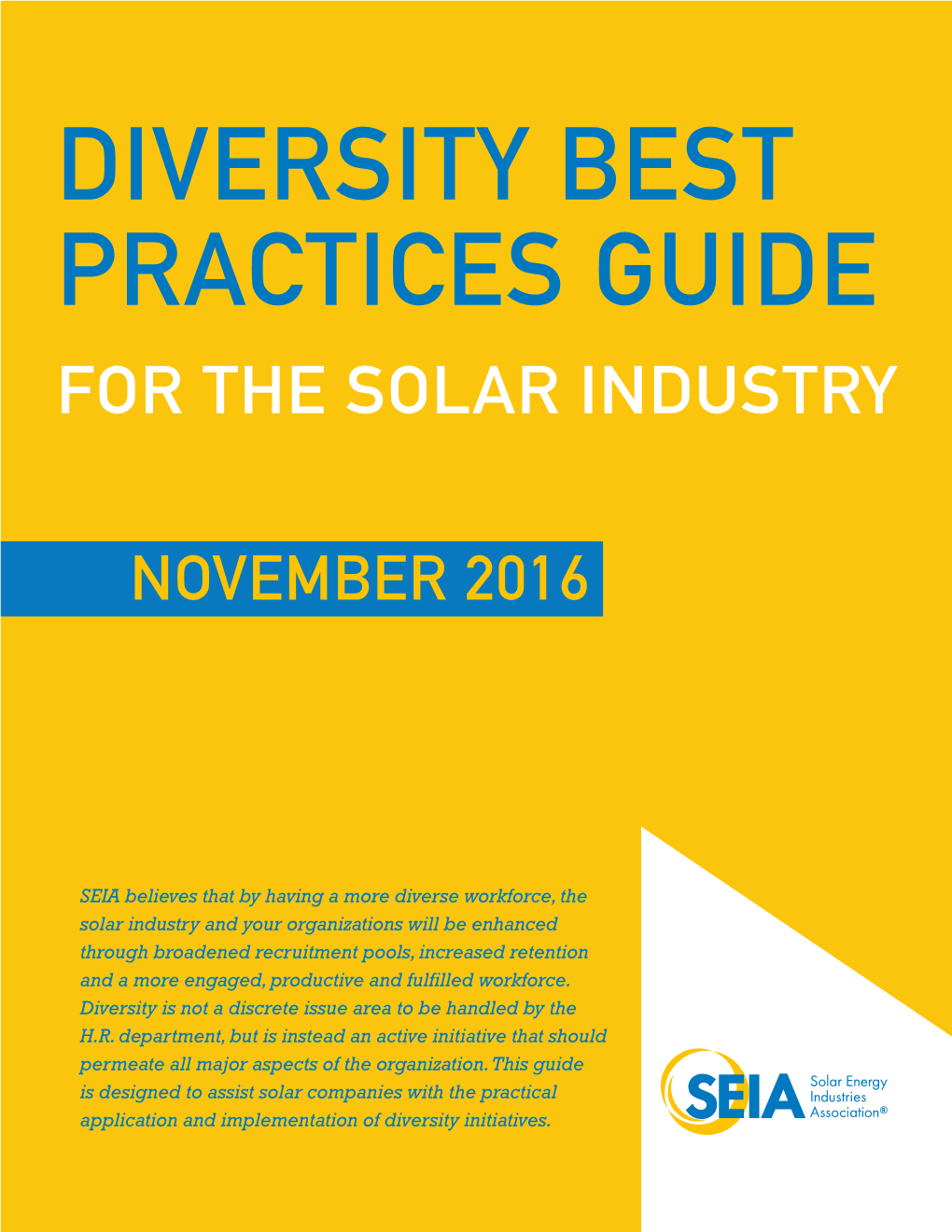 Diversity Best Practices Guide for the Solar Industry