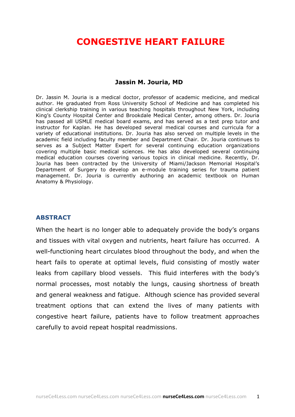 Congestive Heart Failure