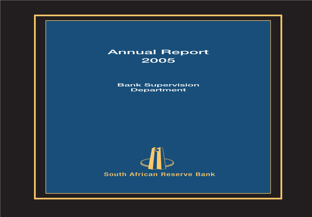 Annual Report 2005 Bank Supervision Department