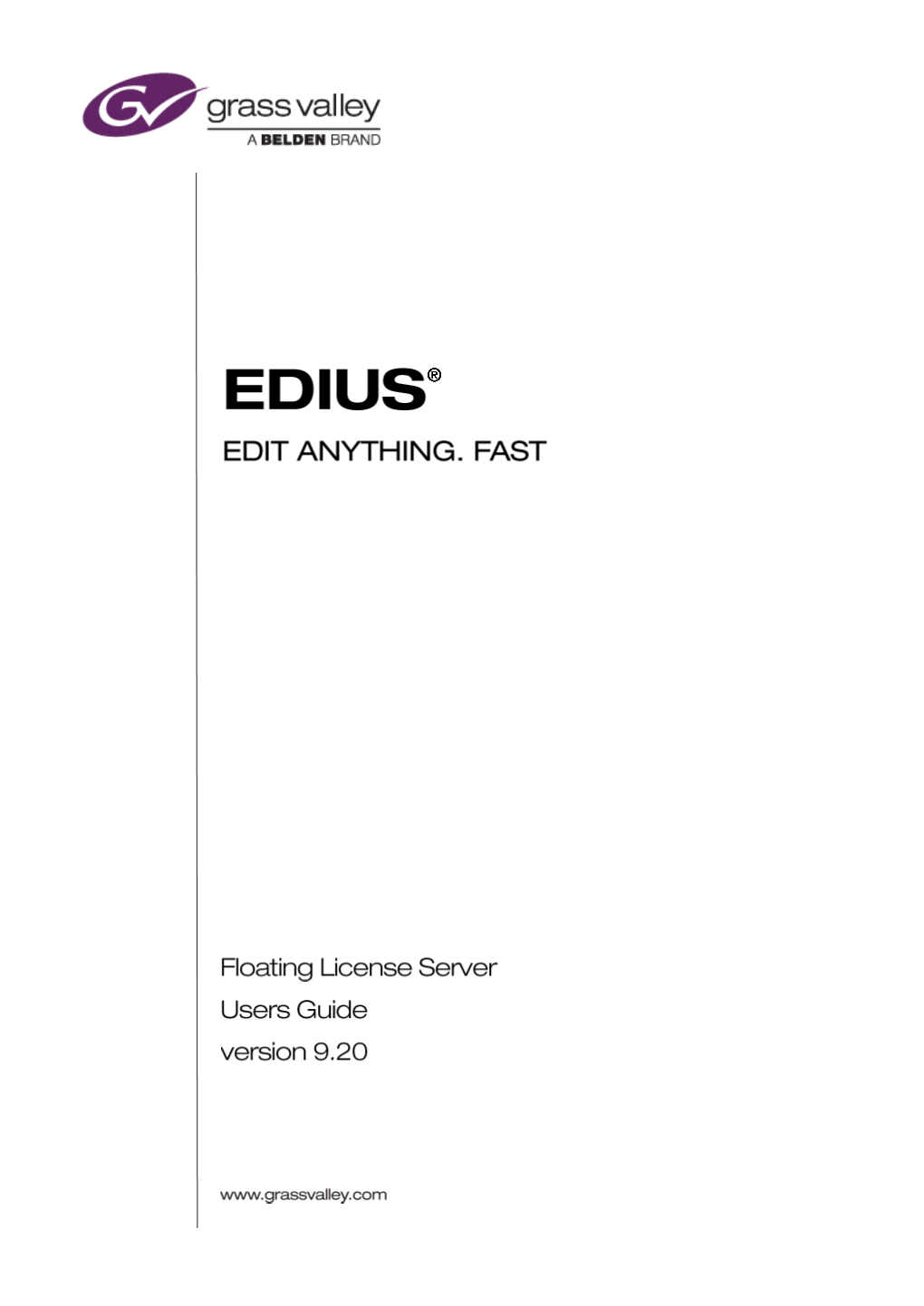 EDIUS Floating License Server Setup Guide