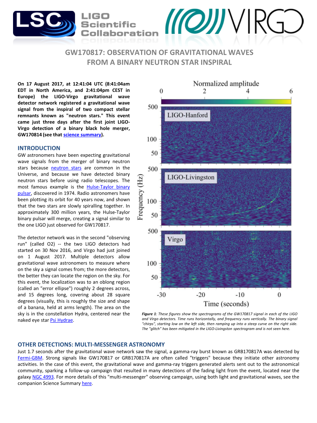 Observation of Gravitational Waves from a Binary Neutron Star Inspiral