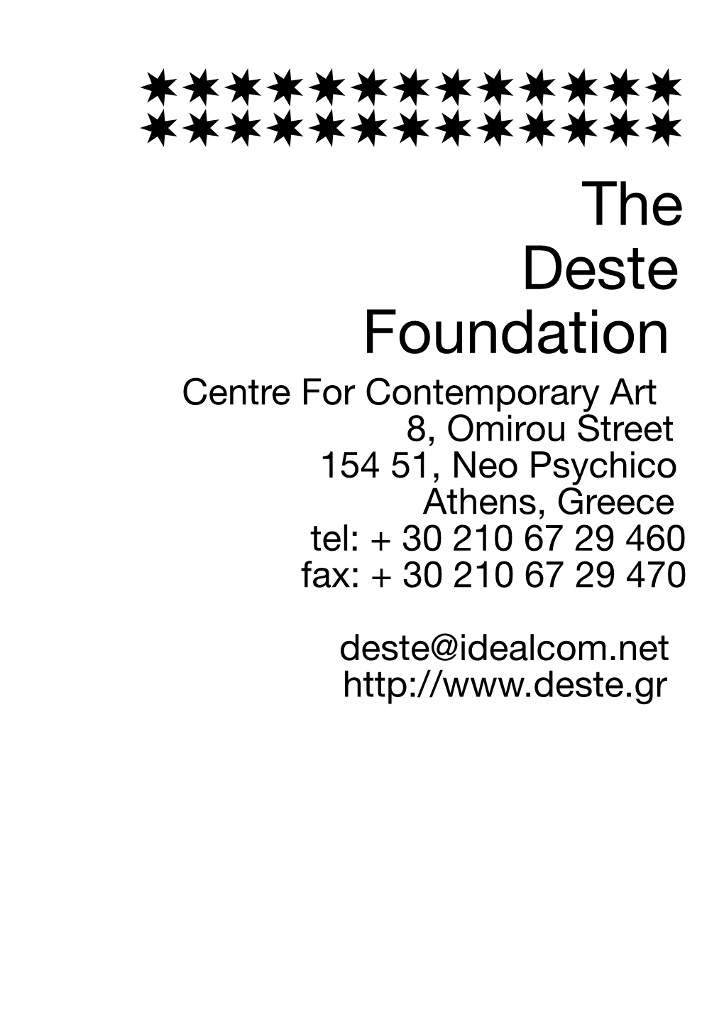 The Deste Foundation