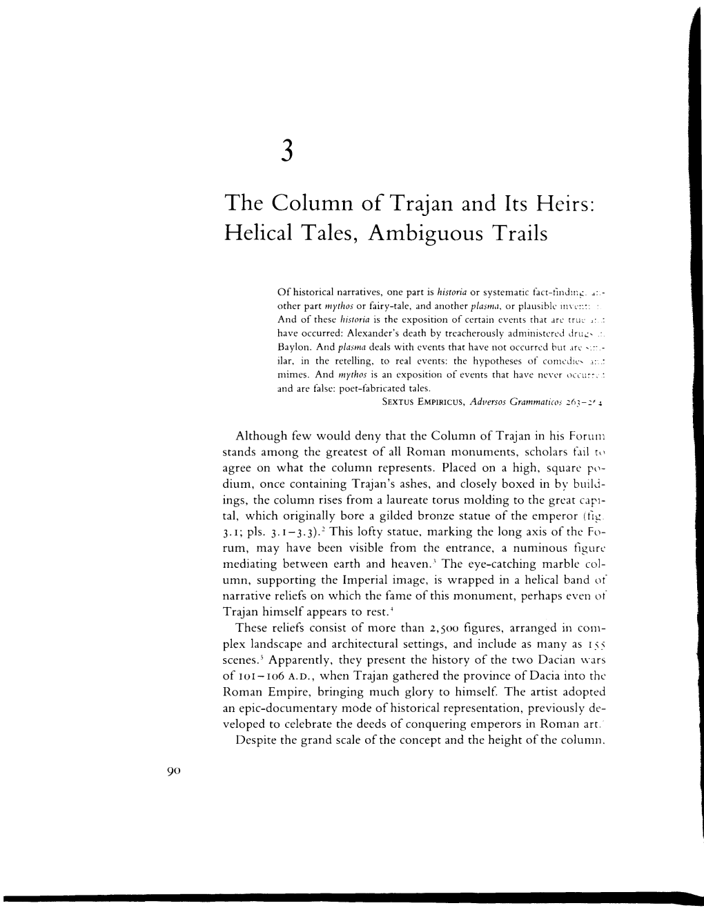 The Column of Trajan and Its Heirs: Helicaltales, Ambiguous Trails