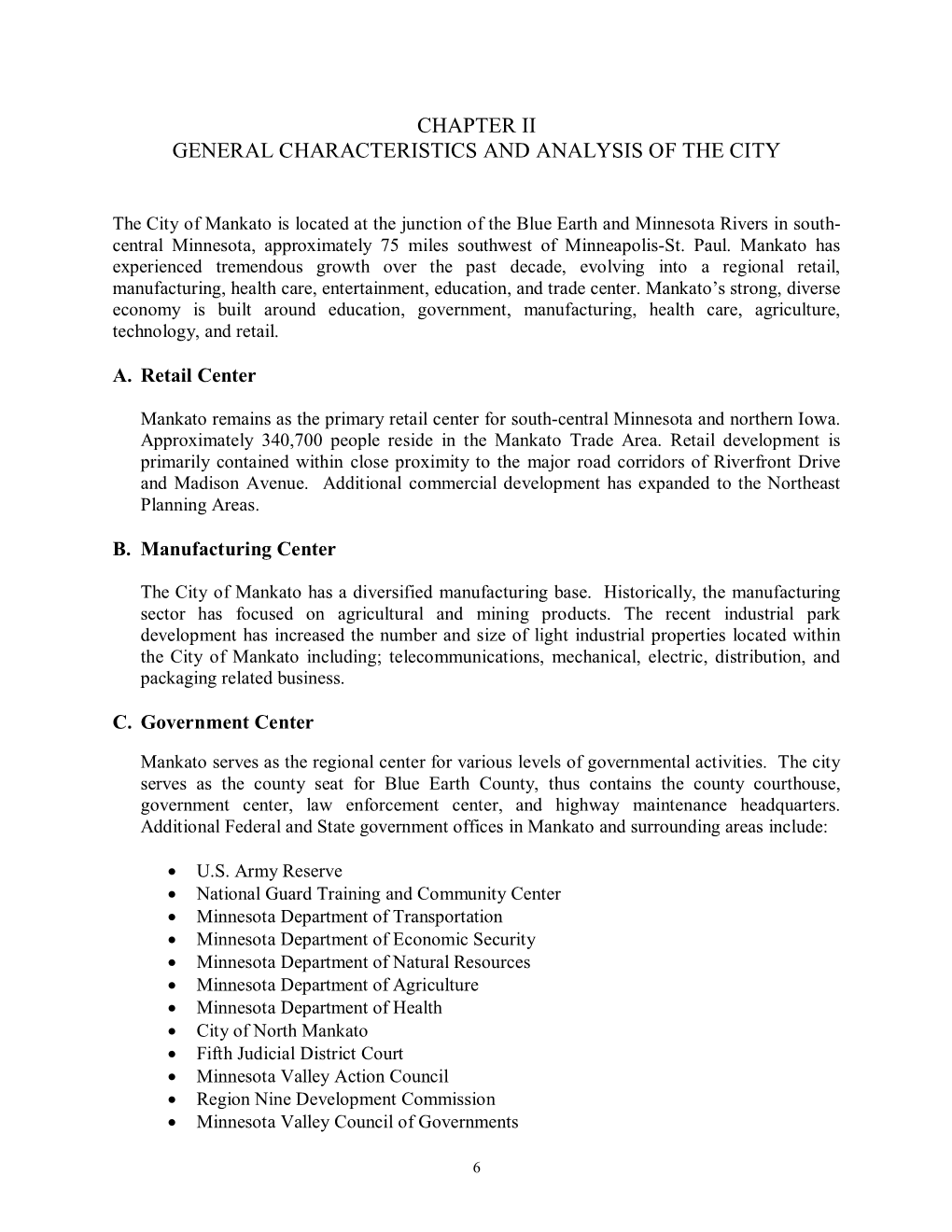 Chapter Ii General Characteristics and Analysis of the City