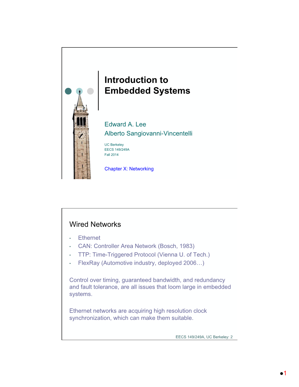Networked Embedded Systems