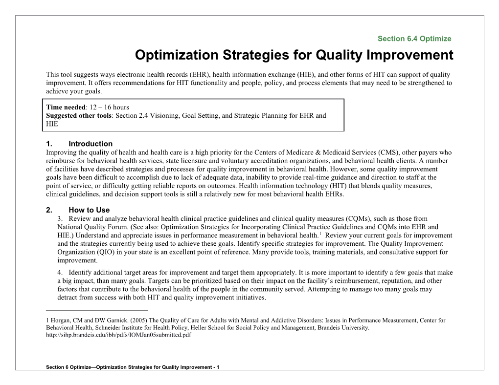 6 Optimization Strategies for Quality Improvement s1