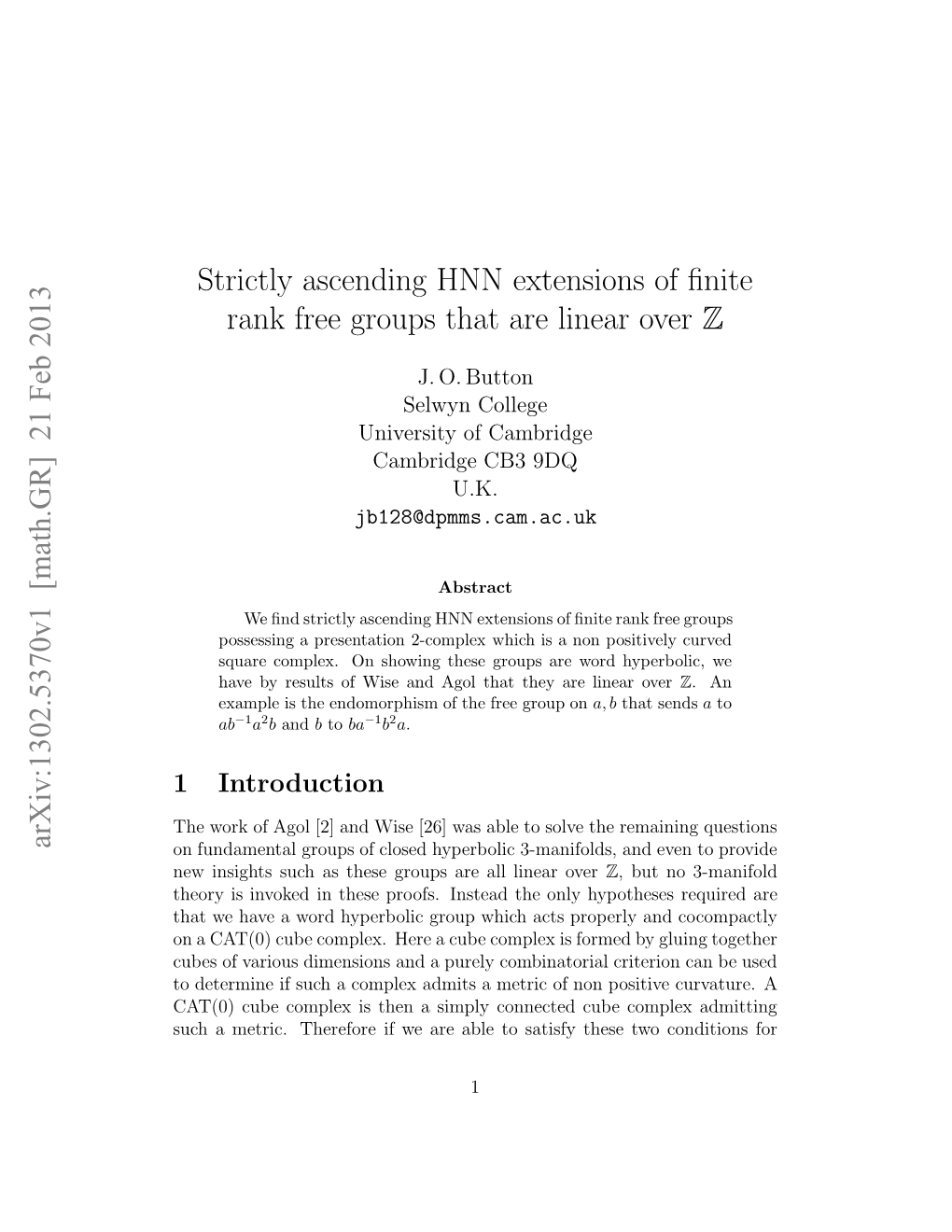 Strictly Ascending HNN Extensions of Finite Rank Free Groups That Are