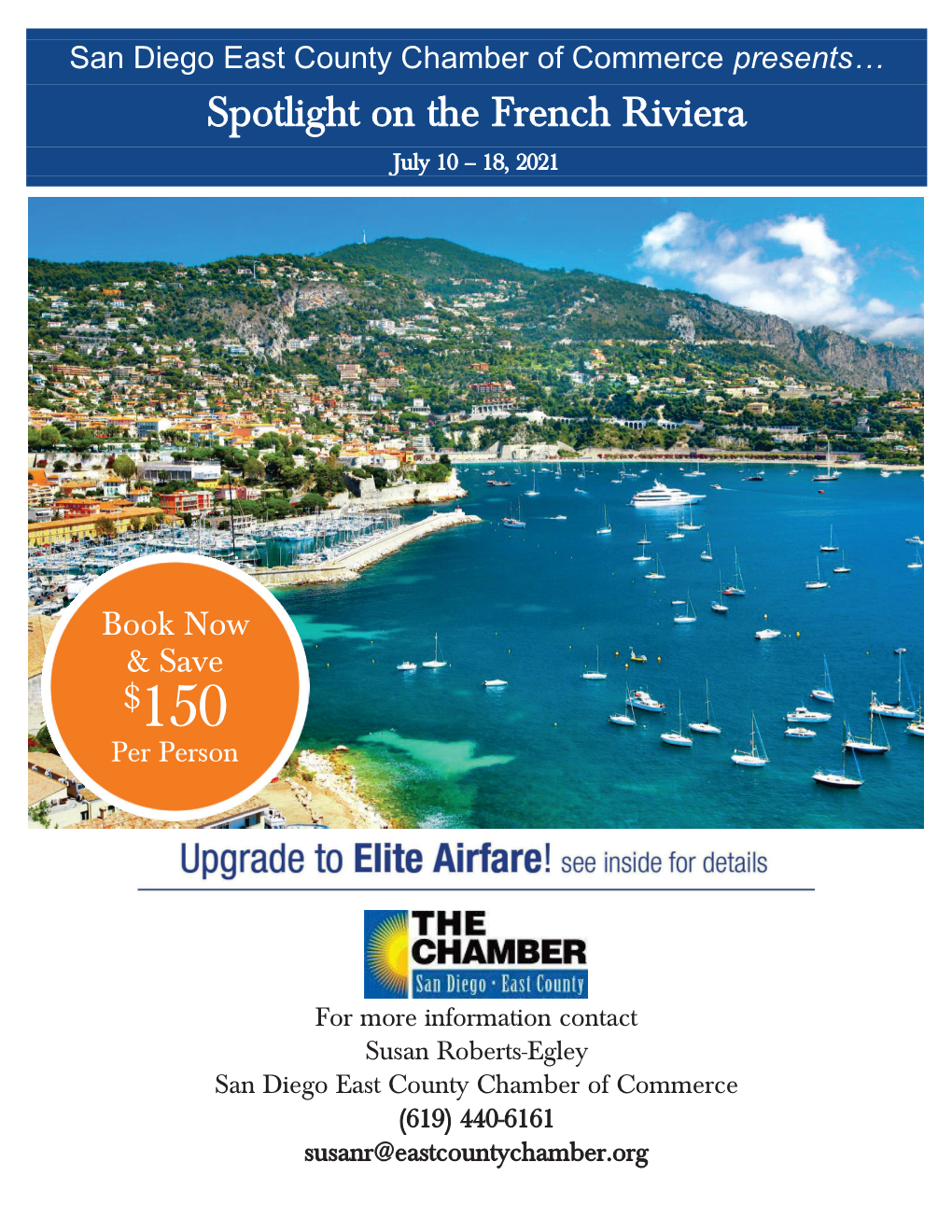 French Riviera July 10 – 18, 2021