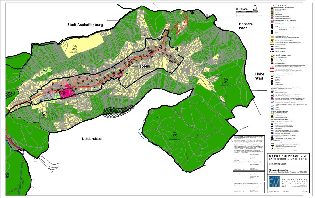 Stadt Aschaffenburg Bessen- Bach Hohe Wart Leidersbach