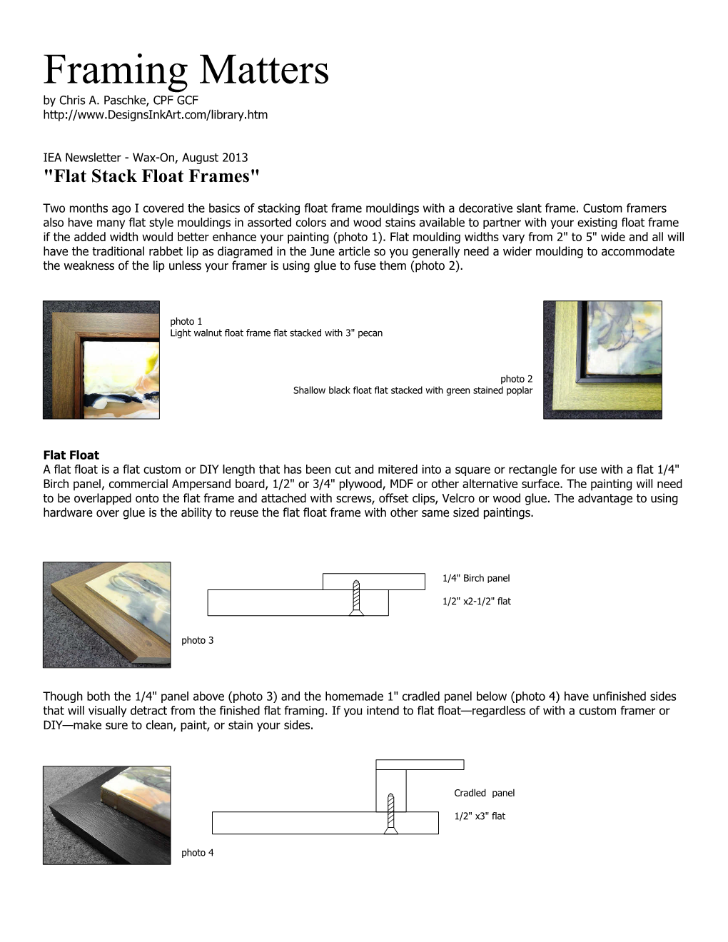 Framing Matters by Chris A