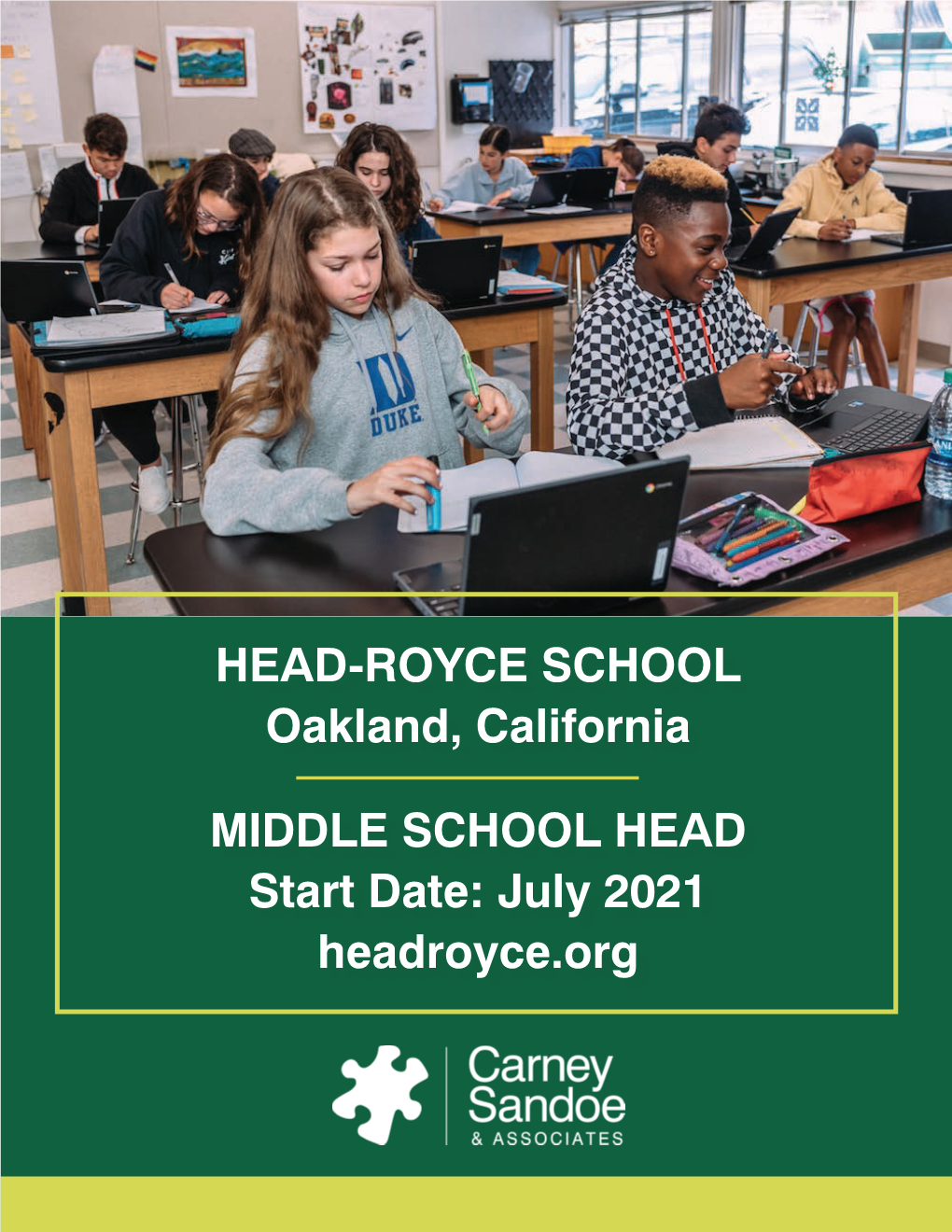 HEAD-ROYCE SCHOOL Oakland, California