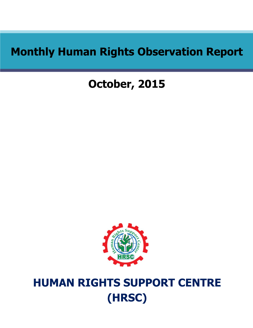 Monthly Human Rights Observation Report October'15