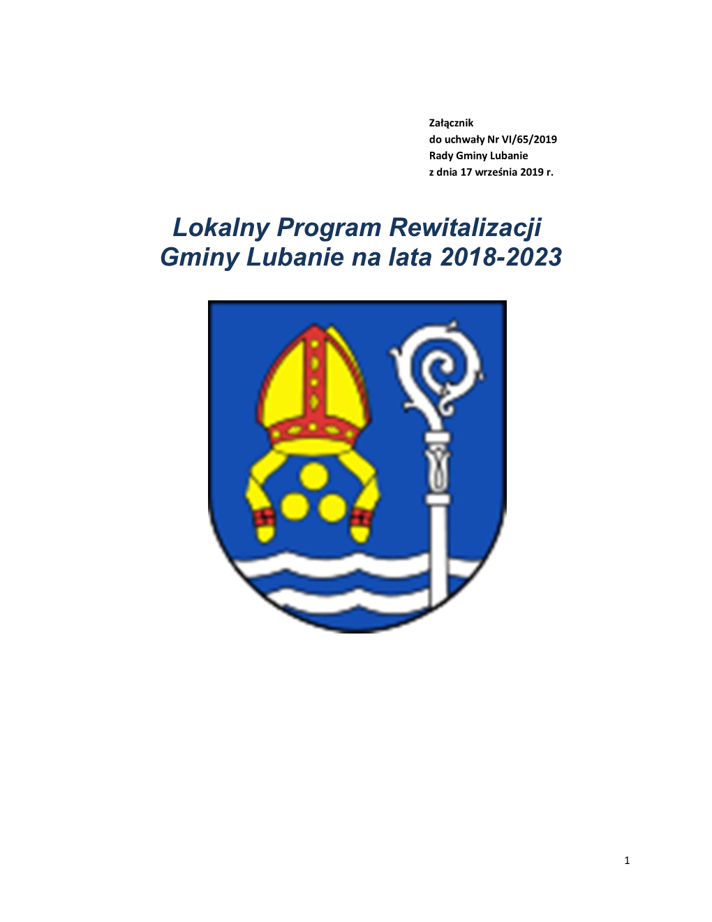 Lokalny Program Rewitalizacji Gminy Lubanie Na Lata 2018-2023