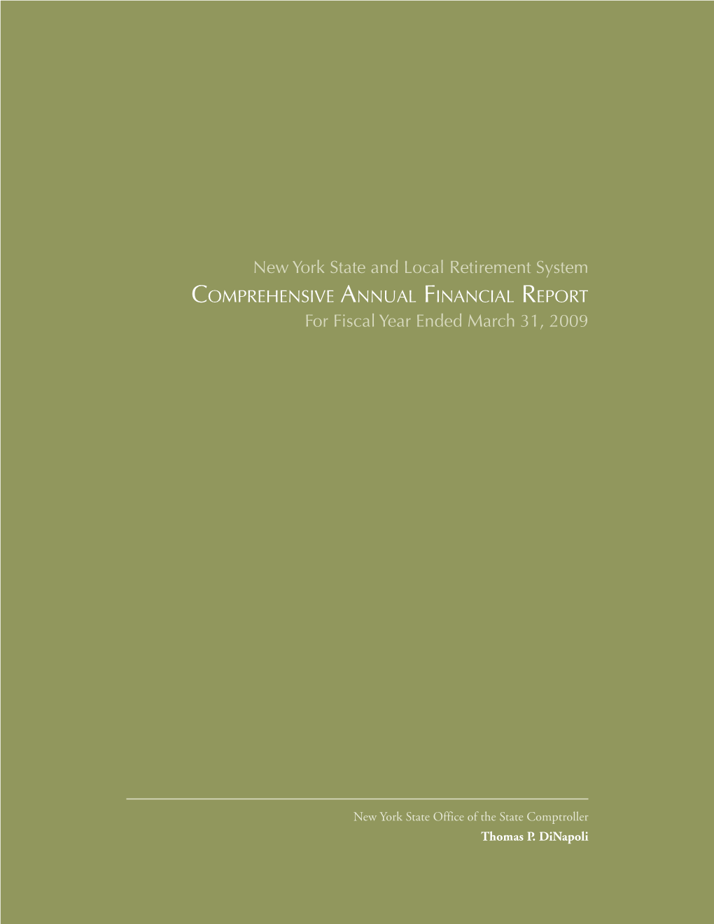 2009 Comprehensive Annual Financial Report 7 Introduction