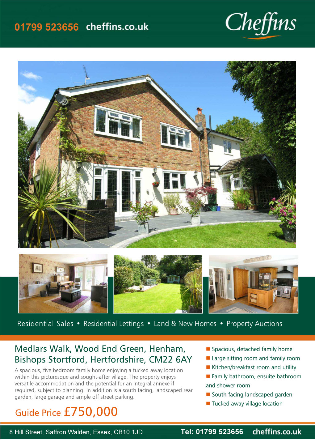 Medlars Walk, Wood End Green, Henham, Bishops Stortford, Hertfordshire, CM22 6AY Guide Price £750,000