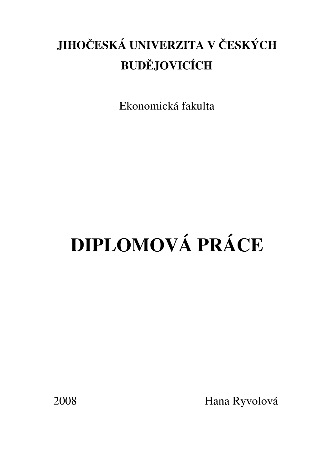 Diplomová Práce