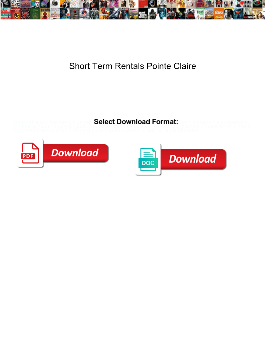 Short Term Rentals Pointe Claire