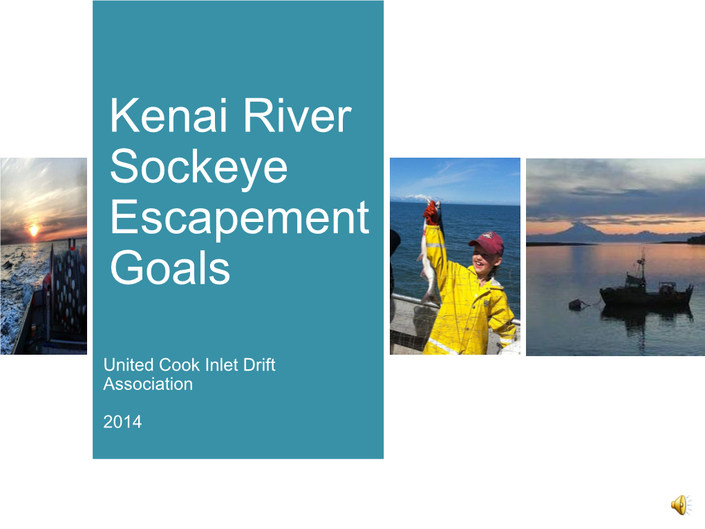 Kenai River Sockeye Escapement Goals