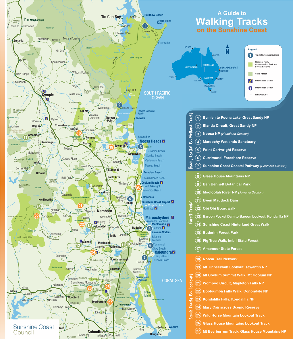 Walking Tracks Neerdie SF 1 4W D Bymien O on the Sunshine Coast N Cooloola Cove L Y Poona Lake Anderleigh Toolara Forestry Gunalda Neerdie Freshwater