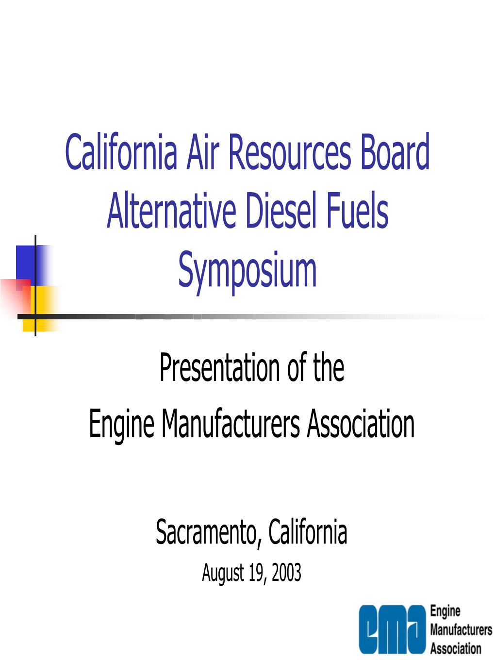 Alternative Diesel Fuels Symposium