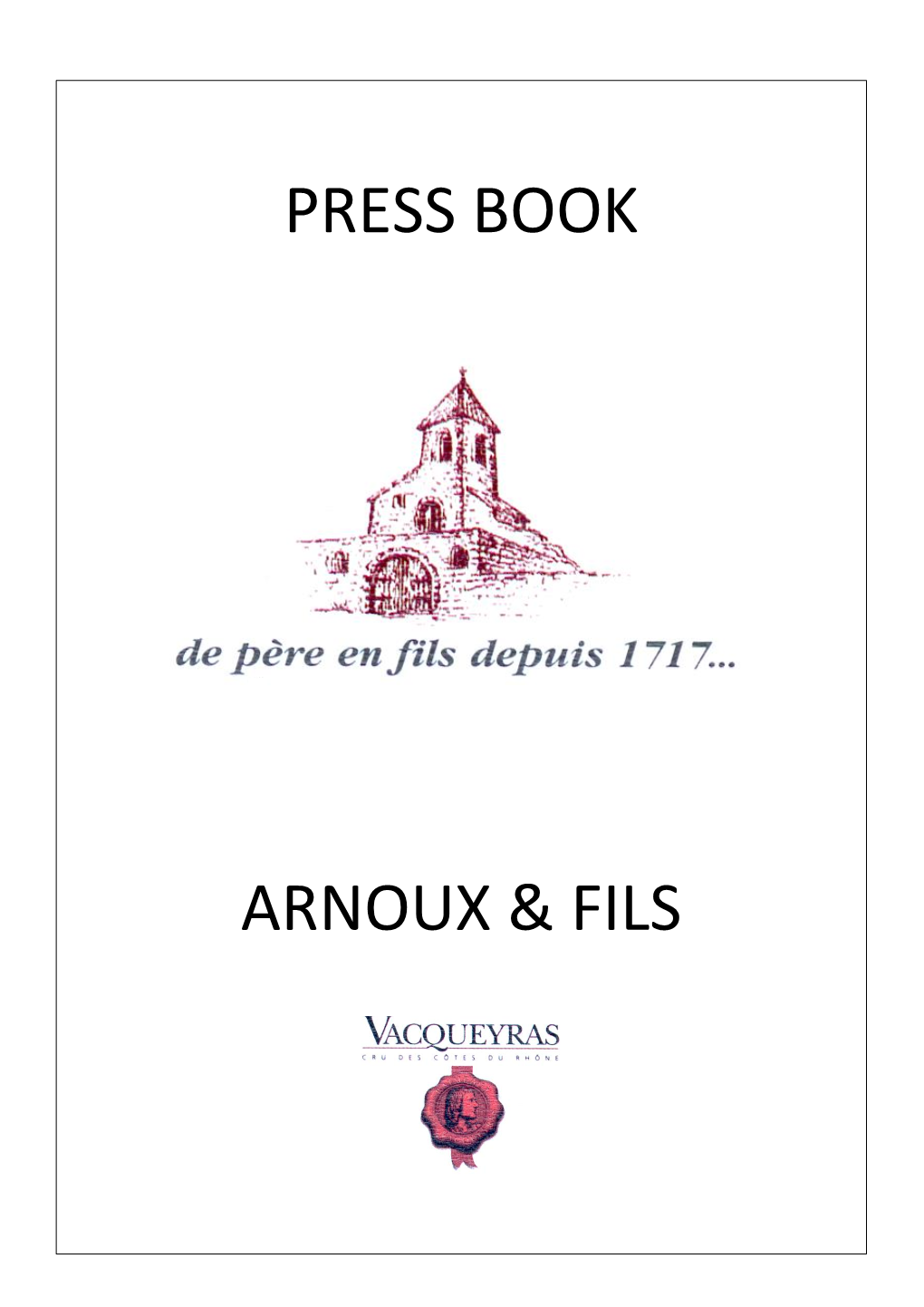 Press Book Arnoux & Fils