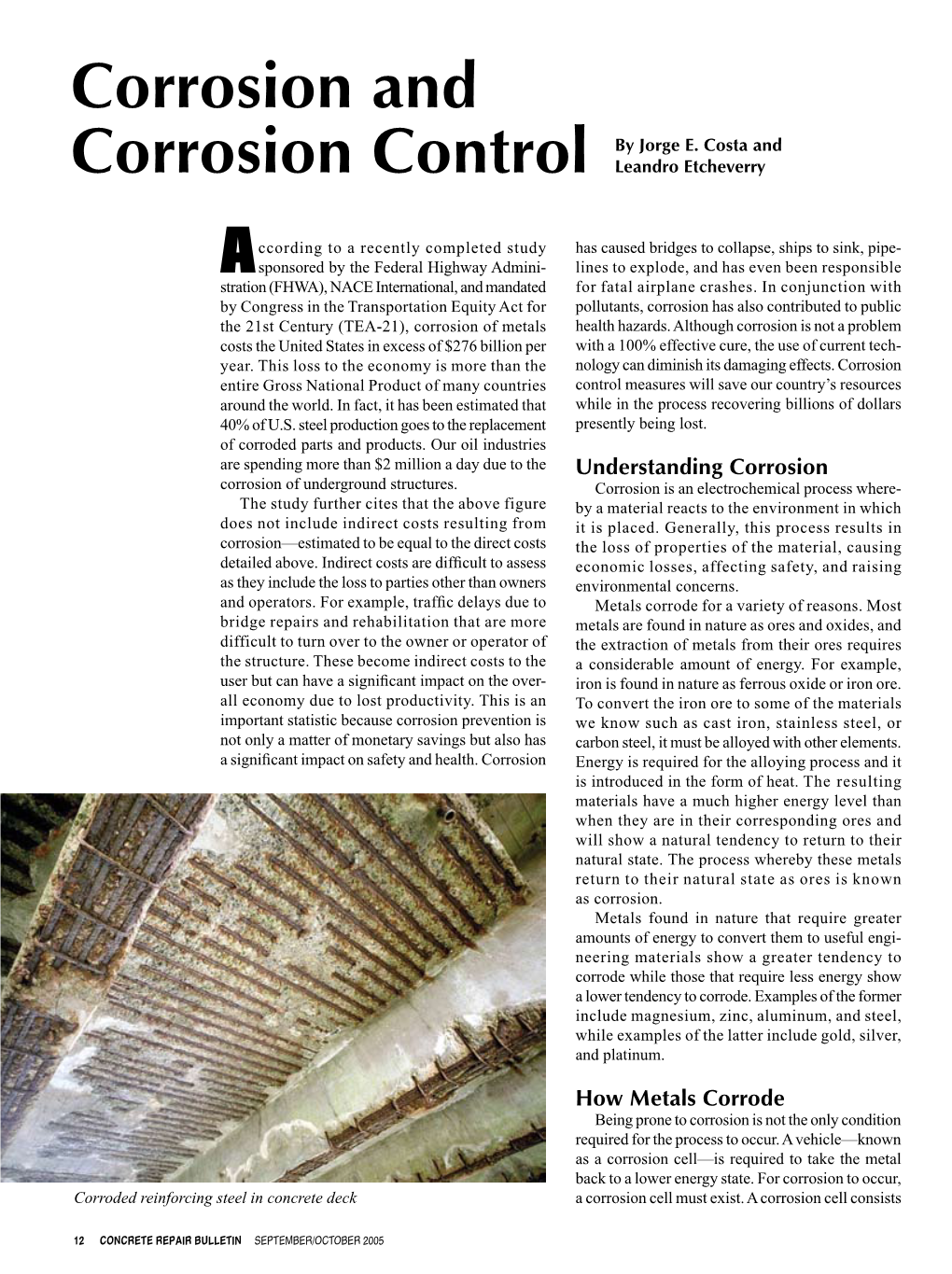 Corrosion and Corrosion Control by Jorge E. Costa