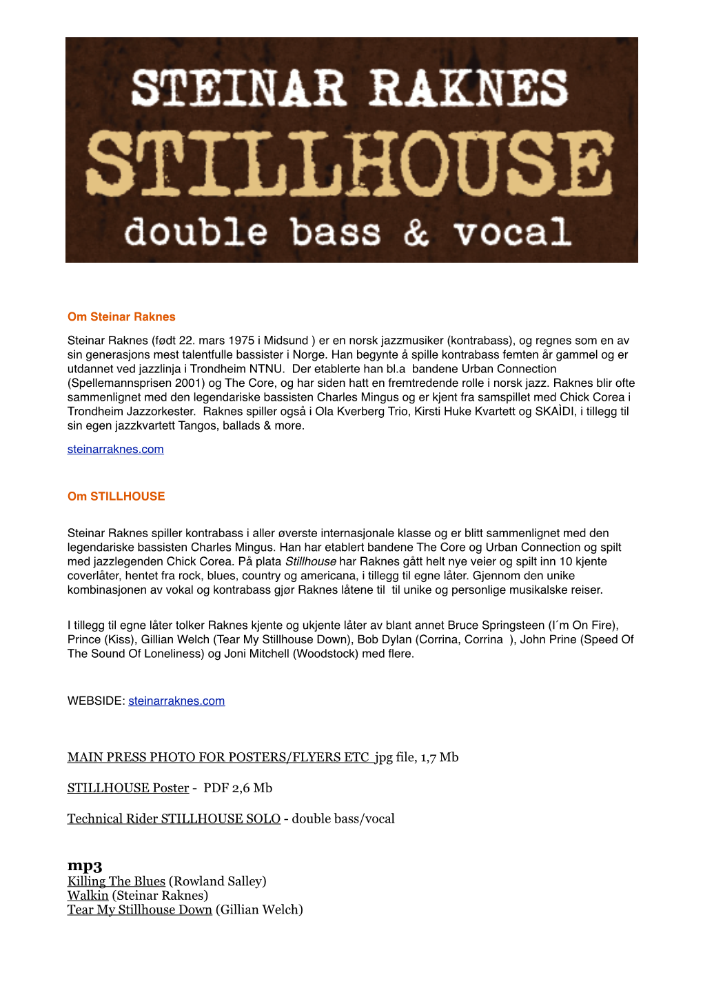 Pr Pakke STILLHOUSE SOLO