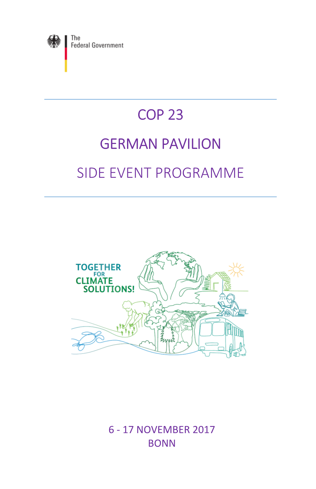 Cop 23 German Pavilion Side Event Programme