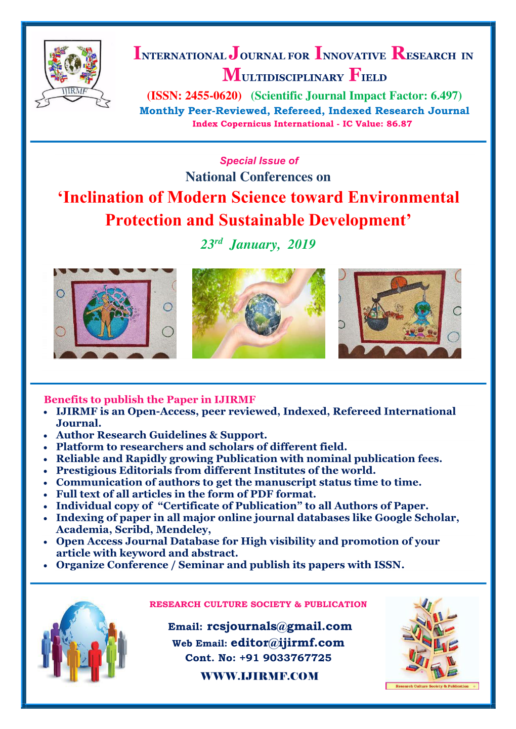 'Inclination of Modern Science Toward Environmental Protection And