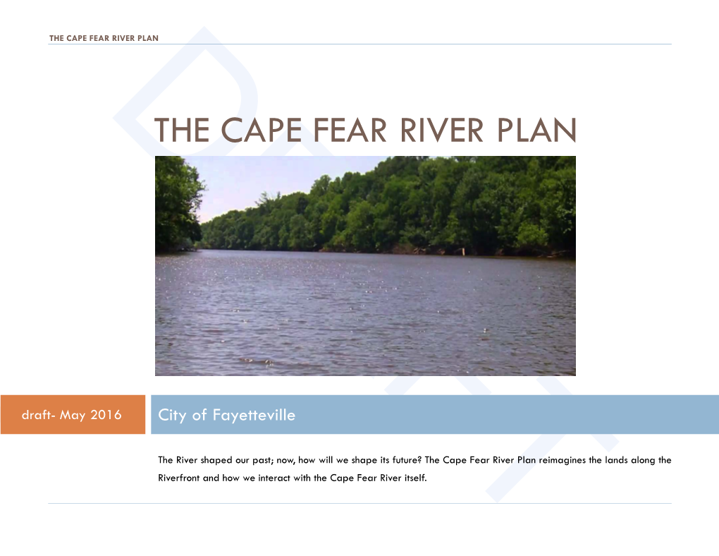 The Cape Fear River Plan