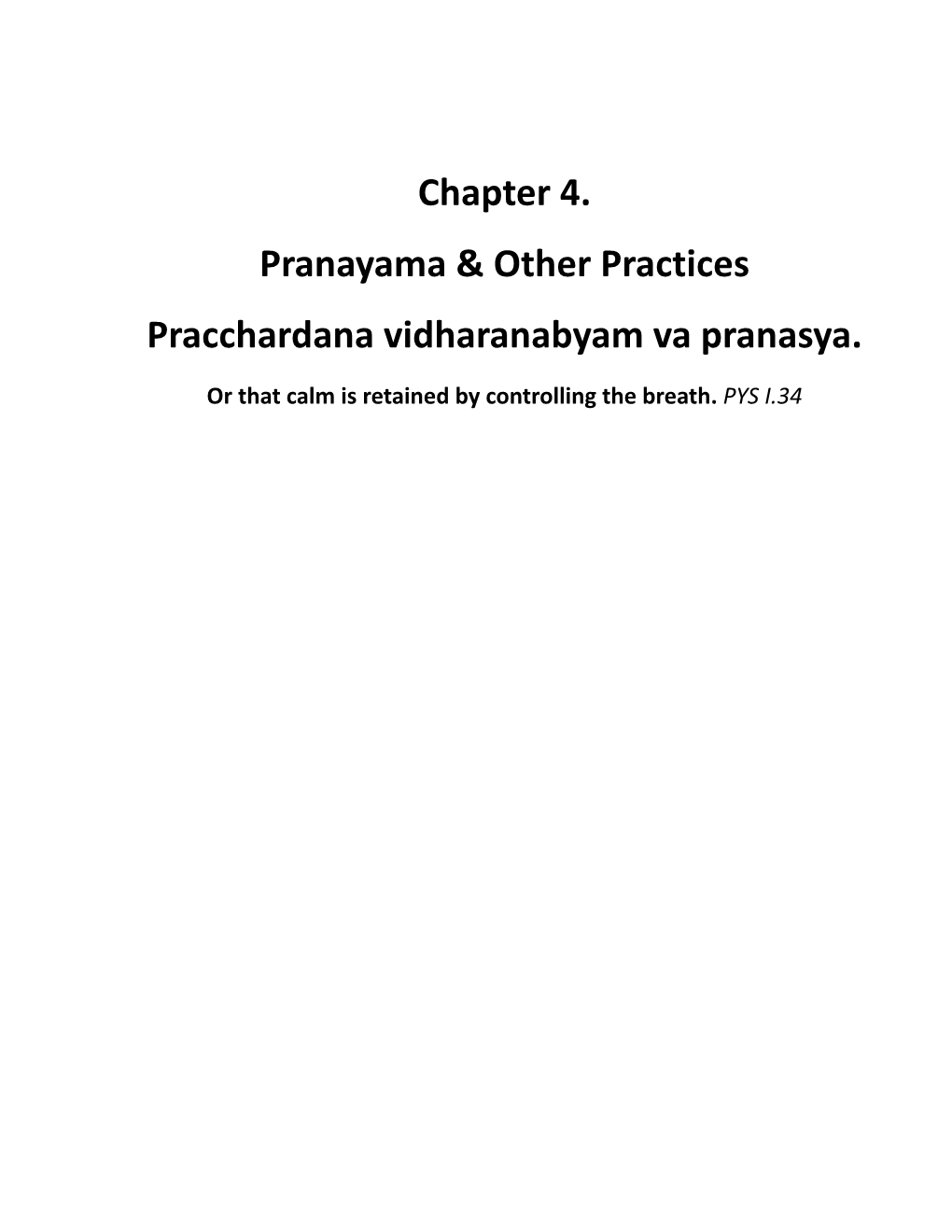 READY Ch. 4 Pranayama, Bandha, Mudra & Kriya