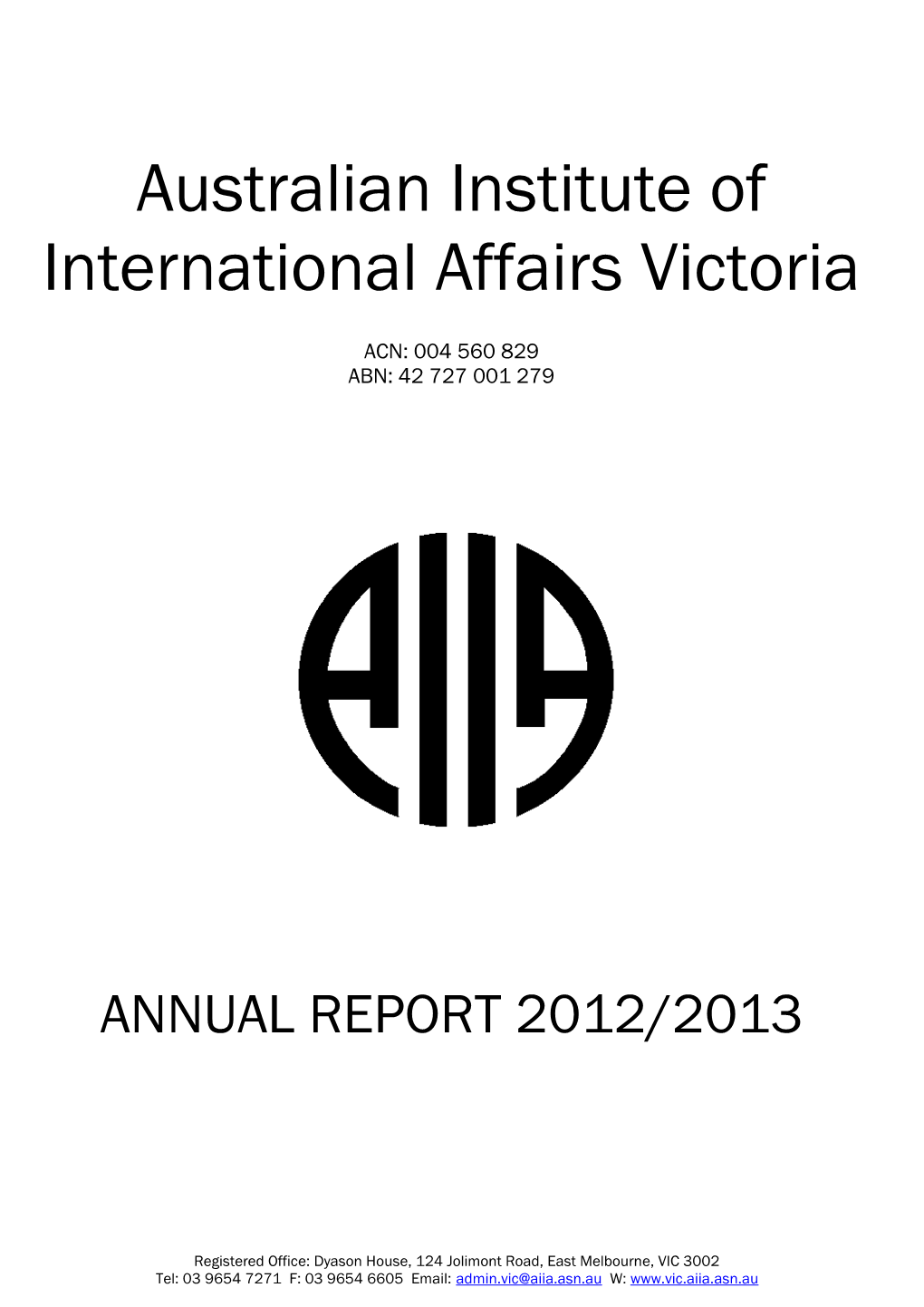 Australian Institute of International Affairs Victoria