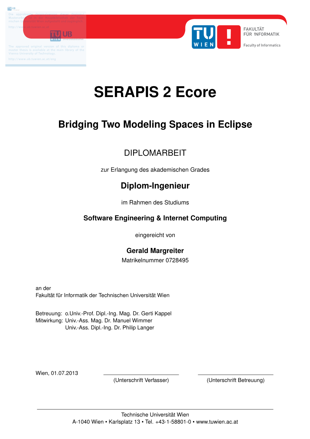 SERAPIS 2 Ecore